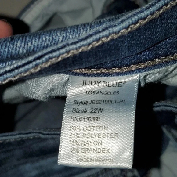 Judy Blue Skinny Fit Non Distressed Curvy Womens Jeans Size 22W - Picture 10 of 13